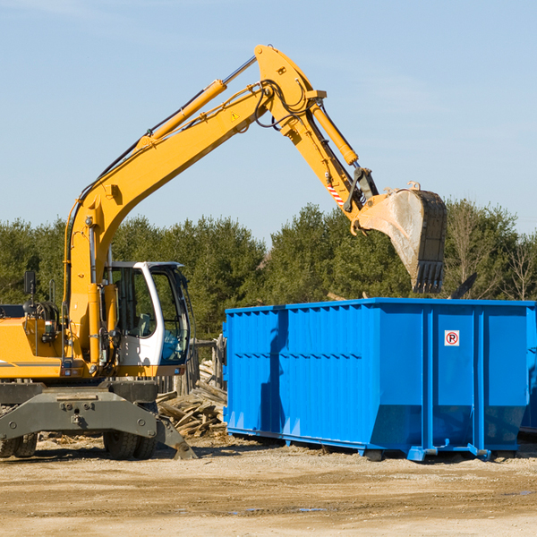 what size residential dumpster rentals are available in Amherst